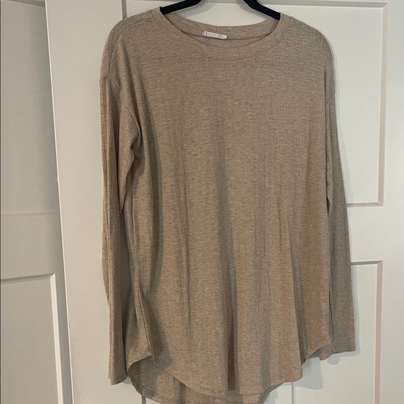 First Love Tops - First Love Taupe Long Sleeve Women's Top